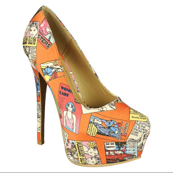 SHOE REPUBLIC
COMIC PLATFORM PUMP
Women – Orange - Picture 2 of 4
